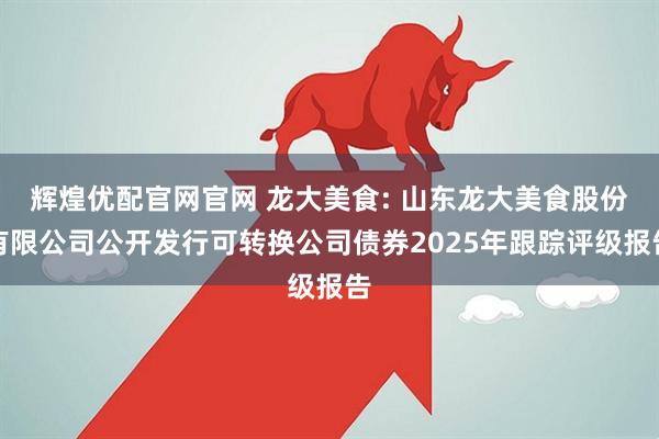 辉煌优配官网官网 龙大美食: 山东龙大美食股份有限公司公开发行可转换公司债券2025年跟踪评级报告